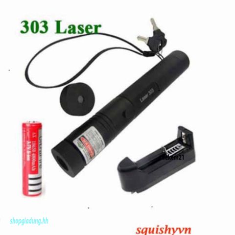 Đèn Pin Chiếu Laser Ánh Sao Sạc USB 303 - Đèn Chiếu LED Di Động Chống Thấm Nước, Phục Vụ Thuyết Trình và Giải Trí