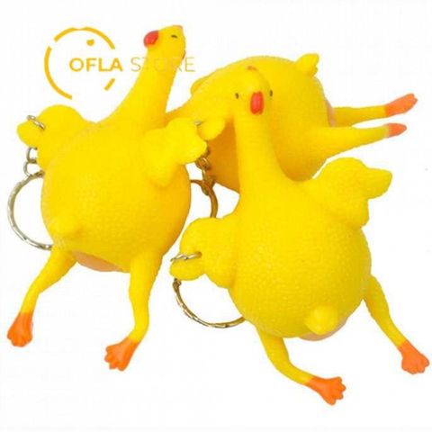 Móc Khóa Gà Tây Dễ Thương - Móc Khóa Silicone Chống Căng Thẳng Hình Gà Ngộ Nghĩnh - Phụ Kiện Thời Trang Đặc Biệt