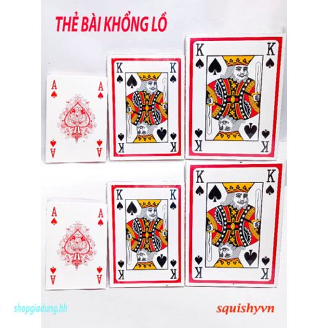 Bộ Bài Tây Poker Khổng Lồ A4 - 10 Mẫu Độc Đáo, Kích Thước Lớn Dùng Cho Trình Diễn, Giảng Dạy và Sân Khấu