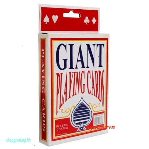 Bộ Bài Tây Poker Khổng Lồ A4 - 10 Mẫu Độc Đáo, Kích Thước Lớn Dùng Cho Trình Diễn, Giảng Dạy và Sân Khấu
