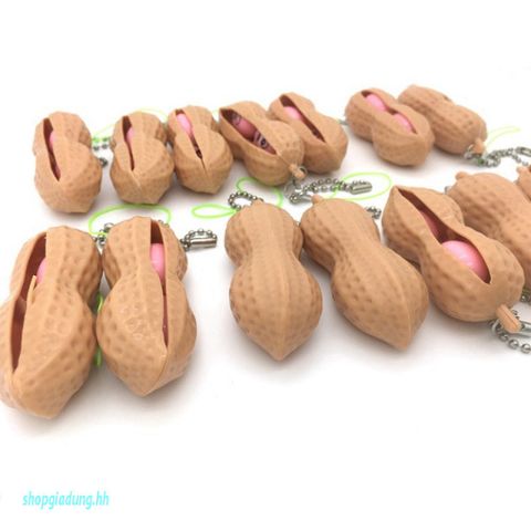 Móc Khóa Hình Hạt Đậu Giải Tỏa Căng Thẳng Unisex - Phụ Kiện Thời Trang Chống Stress, Quà Tặng Hài Hước