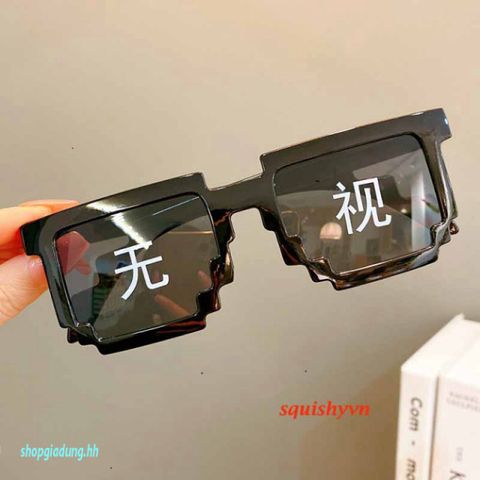 Kính Mắt Thug Life Gương Đen Unisex Phong Cách Dân Chơi - Kính Thời Trang Siêu Ngầu, Chống UV và Bụi Dành Cho Mọi Khuôn Mặt