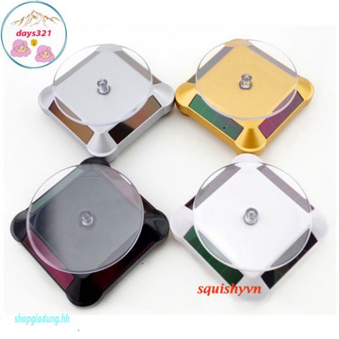 Bàn Xoay Trang Sức 360 Độ - Đế Bày Hàng Chất Liệu ABS Cao Cấp Kích Thước 13cm - Món Quà Tiện Lợi Cho Cửa Hàng và Nhà Ở