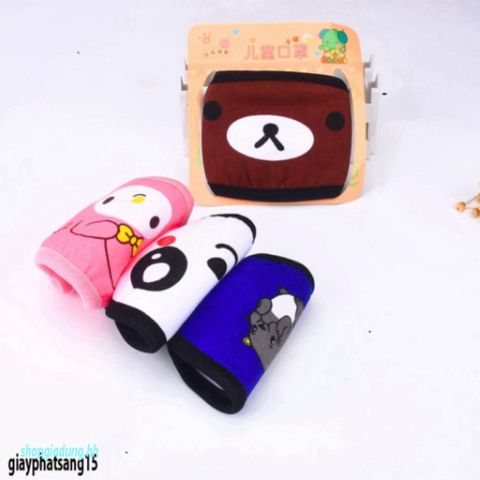 Khẩu Trang Trẻ Em Chống Bụi Hình 3D Mặt Nạ Phim Hoạt Hình Sữa Gấu - Giặt Được, Nhiều Màu Sắc, Sử Dụng Nhiều Lần
