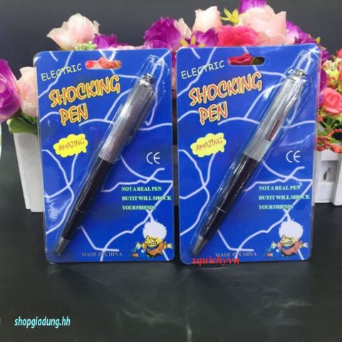 Bút Bi Giật Điện Vui Nhộn - Phụ Kiện Hài Hước Trò Chơi Đáng Yêu, Quà Tặng Gag Prank Thú Vị