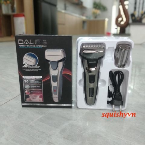 Máy Cạo Râu Sạc Điện Đa Năng Daling DL-9011 - Cạo Lông Mai, Chân Mày, Bikini, Nách - Lưỡi Kép Sắc Bén, Tiện Lợi, Sang Trọng