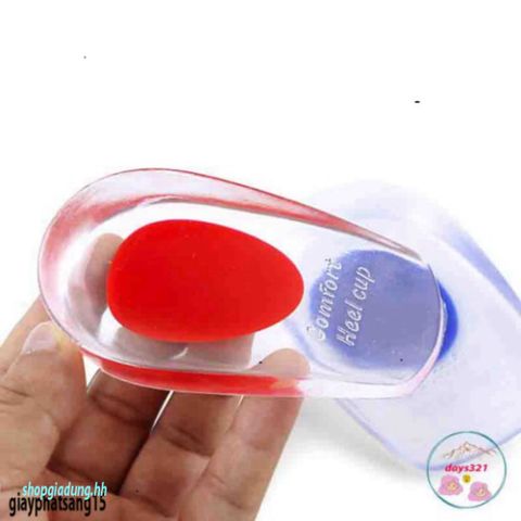 Cặp đệm lót giày silicon trong suốt - Tăng chiều cao cho nam nữ, mềm dẻo và tái sử dụng, phụ kiện thời trang tiện lợi
