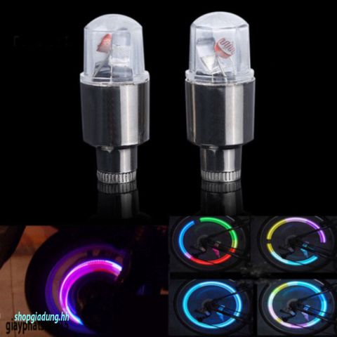 Đèn LED Neon Gắn Nắp Van Bánh Xe Đạp Điện Mô Tô Xe Hơi - Trang Trí Phát Sáng Phong Cách Thể Thao, Dễ Lắp Đặt, Hiệu Ứng Ban Đêm