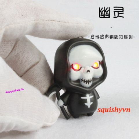 Móc Khóa HÌNH THẦN CHẾT LED Có Nhạc - Phụ Kiện Thời Trang Độc Đáo, Quà Tặng Kì Quái và Thú Vị