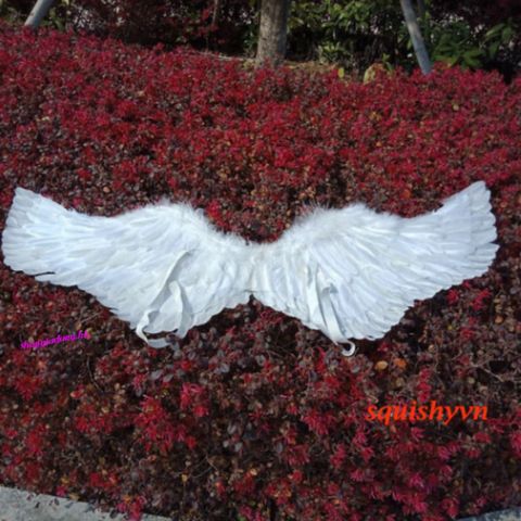 Cánh Thiên Thần Cosplay Trắng/Đen/Đỏ - Bộ Cánh Lông Vũ Dành Cho Trẻ Em và Người Lớn - Thời Trang Lễ Hội Chất Liệu Bền Tốt