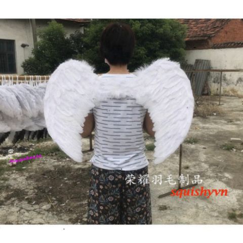 Cánh Thiên Thần Cosplay Trắng/Đen/Đỏ - Bộ Cánh Lông Vũ Dành Cho Trẻ Em và Người Lớn - Thời Trang Lễ Hội Chất Liệu Bền Tốt