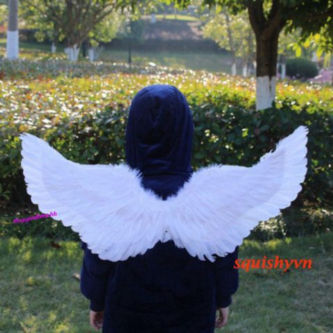 Cánh Thiên Thần Cosplay Trắng/Đen/Đỏ - Bộ Cánh Lông Vũ Dành Cho Trẻ Em và Người Lớn - Thời Trang Lễ Hội Chất Liệu Bền Tốt