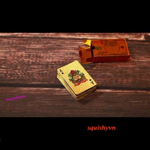 Bộ bài tây poker đen cao cấp PVC chống nước - 54 lá mạ vàng 24k thời thượng, độc đáo cho chơi bài và ảo thuật
