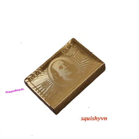 Bộ bài tây poker đen cao cấp PVC chống nước - 54 lá mạ vàng 24k thời thượng, độc đáo cho chơi bài và ảo thuật