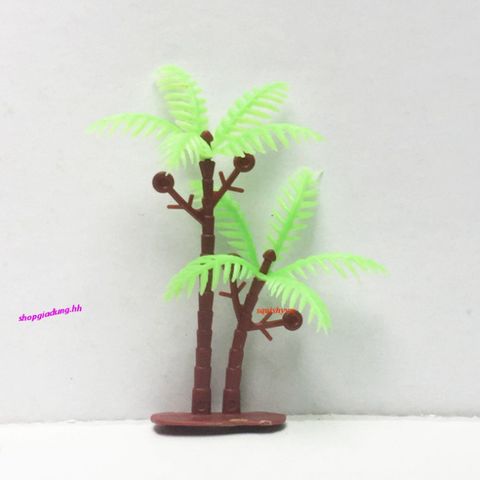 Cây Dừa Nhí Nhựa Tiểu Cảnh Hồ Cá Mini - Đồ Trang Trí Hồ Bể Cá Và Non Bộ 8-10cm, Quà Tặng Độc Đáo