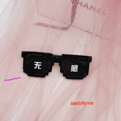 Kính Thug Life 6 Chấm Đa Màu - Kính Gương Thời Trang Minecraft Siêu Ngầu Cho Game Thủ