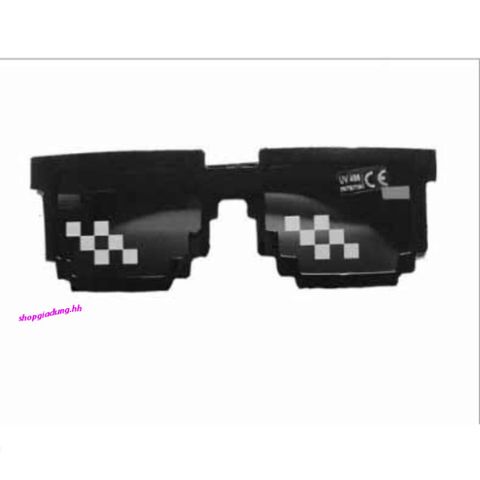 Kính Thug Life 6 Chấm Đa Màu - Kính Gương Thời Trang Minecraft Siêu Ngầu Cho Game Thủ