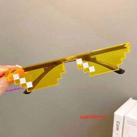 Kính Thug Life 6 Chấm Đa Màu - Kính Gương Thời Trang Minecraft Siêu Ngầu Cho Game Thủ
