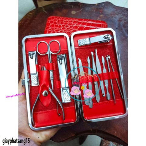 Bộ Dụng Cụ Bấm Móng Tay 12 Món Thép Không Gỉ - Phụ Kiện Chăm Sóc Móng Tay Chất Lượng Cao, Tiện Dụng Tại Nhà