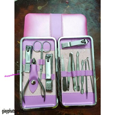 Bộ Dụng Cụ Bấm Móng Tay 12 Món Thép Không Gỉ - Phụ Kiện Chăm Sóc Móng Tay Chất Lượng Cao, Tiện Dụng Tại Nhà