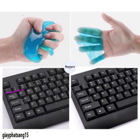 Gel đazinăng Super Clean - Slime Vệ Sinh Dọn Dẹp Ô Tô, Bàn Phím, Điện Thoại, Laptop, Giải Quyết Bụi Bẩn, Tái Sử Dụng 80g