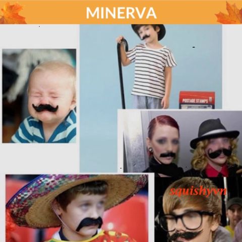 Bộ 6 Ria Mép Giả Halloween - Râu Giả Trá Hình Hài Hước Cho Tiệc Tùng Nam Nữ, Đồ Dùng Hóa Trang Sang Trọng