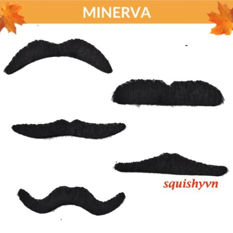 Bộ 6 Ria Mép Giả Halloween - Râu Giả Trá Hình Hài Hước Cho Tiệc Tùng Nam Nữ, Đồ Dùng Hóa Trang Sang Trọng