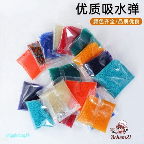 Gói 2500 Viên Hạt Nở Đa Màu - Trang Trí Cây Cảnh, Ngâm Nước, Sáng Tạo Nghệ Thuật Vườn Nhà