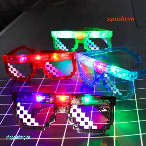 Kính Rèm Mắt Hình Trái Tim LED Nhiều Màu - Kính Dạo Phố Thời Trang Cho Tiệc Tùng, Sinh Nhật, Quán Bar Vui Nhộn
