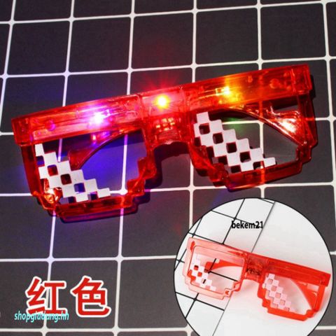 Kính Rèm Mắt Hình Trái Tim LED Nhiều Màu - Kính Dạo Phố Thời Trang Cho Tiệc Tùng, Sinh Nhật, Quán Bar Vui Nhộn
