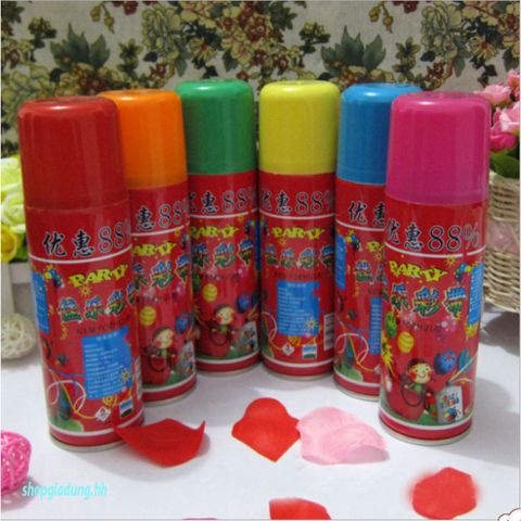 Bình Xịt Tuyết Tạo Bọt Trắng Sinh Nhật 210ml - Chất Liệu Nhôm Chống Trượt, Hoàn Hảo Cho Các Bữa Tiệc, Event
