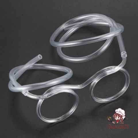Ống Hút Kính Đeo Mắt Vui Nhộn - Thiết Kế Độc Đáo, Đồ Gia Dụng Nhà Bếp 65cm, Phụ Kiện Thú Vị Cho Tiệc Tùng