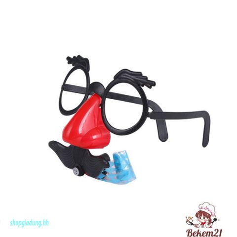 Bộ Hóa Trang Chú Hề Vui Nhộn - Mắt Kính, Mũi To & Râu Giả cho Tiệc Halloween và Sự Kiện Hóa Trang