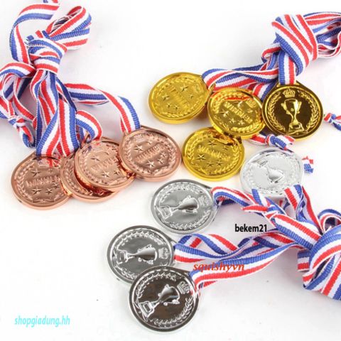 Huy Chương Thể Thao Cao Cấp - Quà Tặng Vàng Bạc Đồng Nhựa Cứng, Thích Hợp Cho Trẻ Nhỏ và Người Lớn