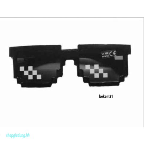Mắt Kính Pixelated Thug Life Mosaic - Kính Chống UV400 Phong Cách Hip Hop Cho Nam Nữ - Thời Trang Độc Đáo