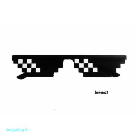 Mắt Kính Pixelated Thug Life Mosaic - Kính Chống UV400 Phong Cách Hip Hop Cho Nam Nữ - Thời Trang Độc Đáo