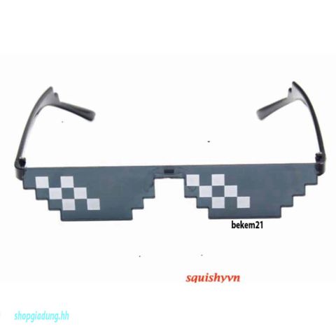 Mắt Kính Pixelated Thug Life Mosaic - Kính Chống UV400 Phong Cách Hip Hop Cho Nam Nữ - Thời Trang Độc Đáo