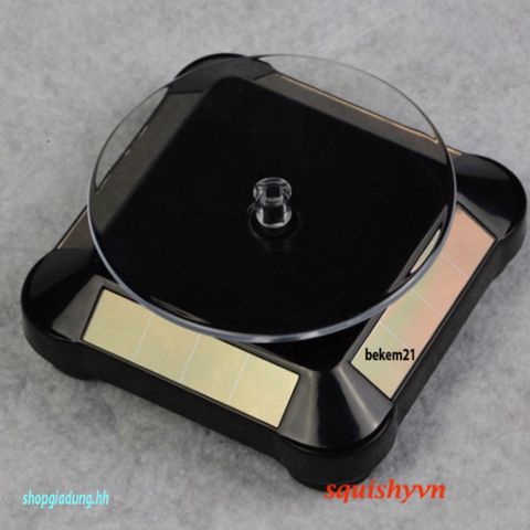 Bàn Xoay Chụp Ảnh Năng Lượng Mặt Trời 360 Độ - Giá Đỡ Tự Động Đa Năng Cho Thiết Bị Quay Video, Mô Hình, Đồ Trang Sức