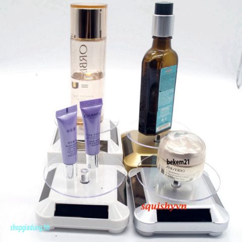 Bàn Xoay Chụp Ảnh Năng Lượng Mặt Trời 360 Độ - Giá Đỡ Tự Động Đa Năng Cho Thiết Bị Quay Video, Mô Hình, Đồ Trang Sức