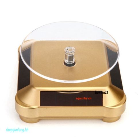 Bàn Xoay Chụp Ảnh Năng Lượng Mặt Trời 360 Độ - Giá Đỡ Tự Động Đa Năng Cho Thiết Bị Quay Video, Mô Hình, Đồ Trang Sức