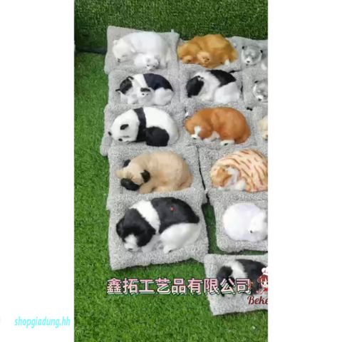 Mèo Trắng Bông Lông Mượt Lõi Than Hoạt Tính Khử Mùi Cho Taplo Ô Tô - Thú Bông Dễ Thương Trang Trí Xe Hơi