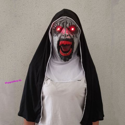 Mặt Nạ Cao Su Thiên Nhiên The Horror Nun - Đồ Hóa Trang Halloween Độc Đáo, Không Độc Hại, Thích Hợp Cho Tất Cả