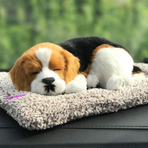 Thú Bông Chó Mắt Đen 99% Giống Thật - Lõi Than Hoạt Tính Khử Mùi Tô Điểm Ô Tô - Phụ Kiện Trang Trí Xe Hơi Giá Tốt