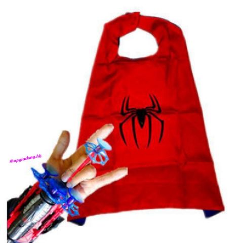 Bộ Trang Phục Giả Dạng Người Nhện Spiderman Cho Bé - Áo Choàng Và Mặt Nạ - Phù Hợp Cho Halloween Và Tiệc Ghi Hình