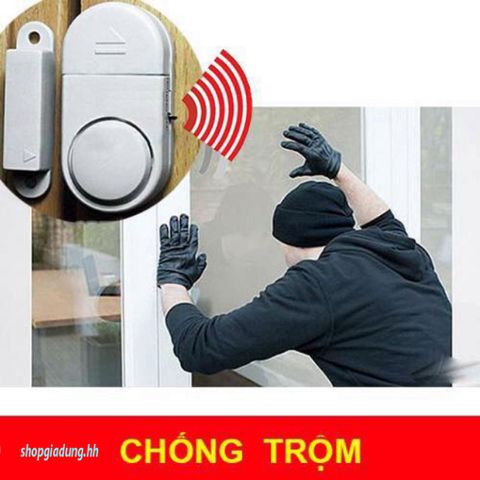 Chuông Chống Trộm Không Dây Gắn Cửa - Thiết Bị An Ninh Hiệu Quả, Dễ Lắp Đặt Cho Gia Đình, Âm Thanh Cảnh Báo >90dB