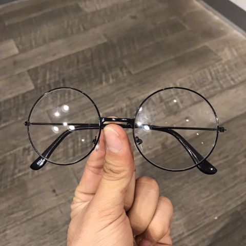 Kính Giả Cận Ulzzang Nobita Tròn Xoe - Gọng Kính Oval Phong Cách Unisex, Bảo Hành 6-12 Tháng, Freeship TPHCM