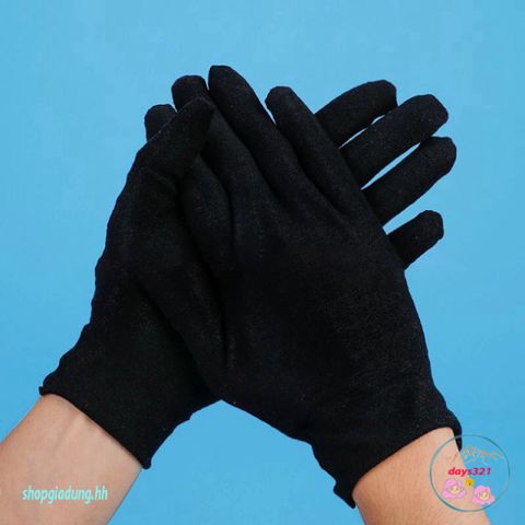 Găng Tay Vải Polyester Màu Đen - Phụ Kiện Thời Trang Dùng Trong Nghi Lễ và Bày Bán Vật Phẩm DIY, Co Giãn, Đẹp Mắt