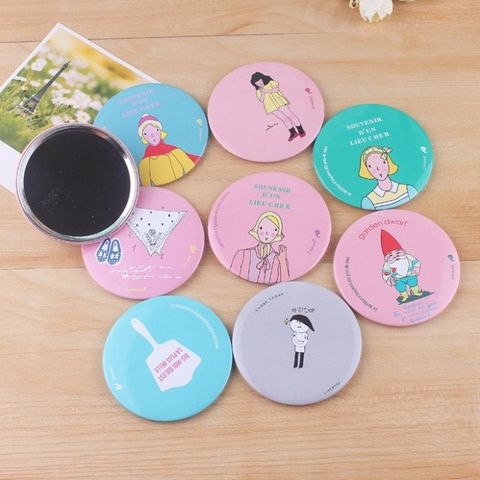 Gương Cầm Tay Mini Dễ Thương Hàn Quốc - Thiết Kế Ngộ Nghĩnh, Nhỏ Gọn Tiện Lợi Cho Các Bạn Nữ