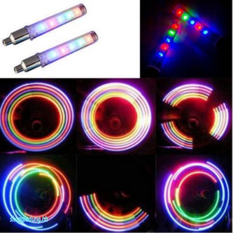Đèn Van Xe 5 Bóng LED Nháy 7 Màu - Phát Sáng Khi Chạy, Tương Thích Mọi Mẫu Xe, Trang Trí An Toàn