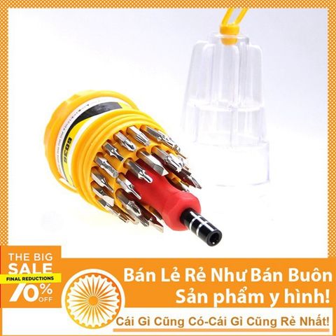 Bộ Tua Vít Đa Năng 31 Món - Dụng Cụ Sửa Chữa Điện Tử Chuyên Dụng Với Tay Cầm Nam Châm và Đầu Vít Đầy Đủ Kích Cỡ